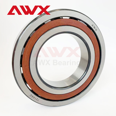 SUJ2 Ceramic Balls Pressed Steel Cage Contact Angular Ball Bearing (Các quả bóng gốm ép bằng thép)